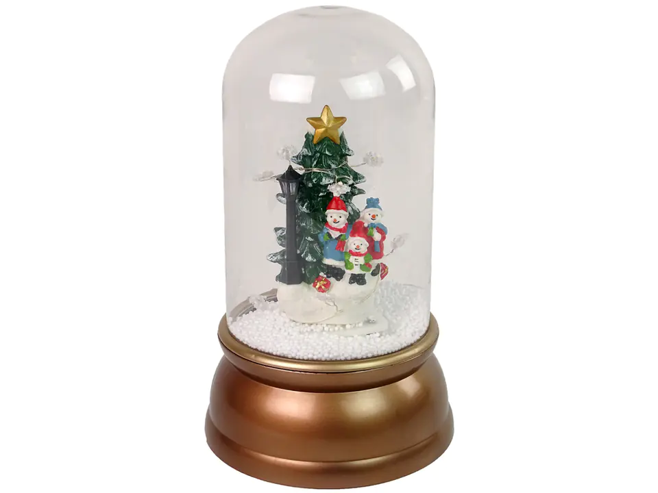 ⁨Christmas Decoration Glass Decoration Snow Snowmen Christmas Tree Gold⁩ at Wasserman.eu