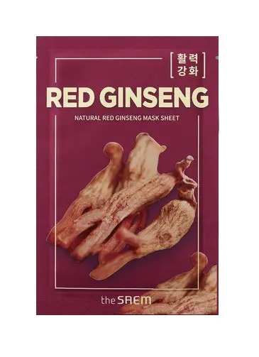 ⁨The SAEM Natural Mask Sheet Fabric Mask - Red Ginseng 21ml⁩ at Wasserman.eu