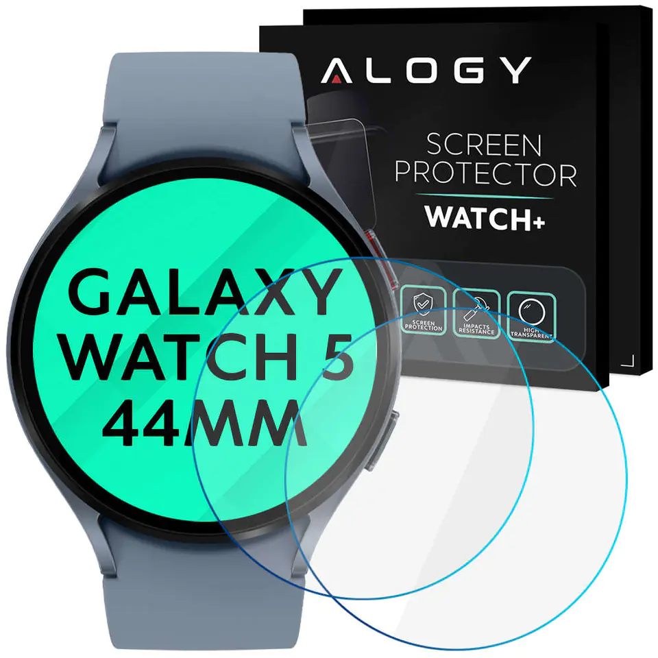 ⁨2x Szkło Hartowane ochronne na ekran Alogy do Samsung Galaxy Watch 5 44mm⁩ w sklepie Wasserman.eu