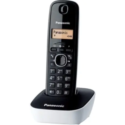 ⁨Panasonic | Cordless | KX-TG1611FXW | Built-in display | Caller ID | Black/White | Phonebook capacity 50 entries | Wireless conn⁩ w sklepie Wasserman.eu