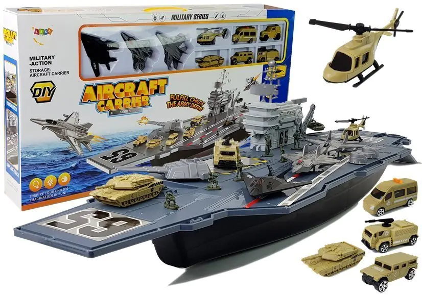 ⁨Military Aircraft Carrier with Vehicles 86cm⁩ at Wasserman.eu