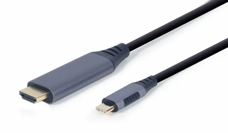 ⁨Gembird CC-USB3C-HDMI-01-6 video cable adapter 1.8 m USB Type-C HDMI Type A (Standard) Black, Grey⁩ at Wasserman.eu