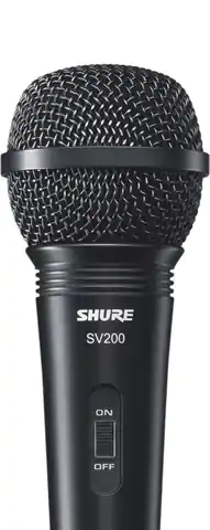 ⁨Shure SV200 - Mikrofon dynamiczny, uniwersalny, kardioidalny, włącznik, kabel⁩ w sklepie Wasserman.eu