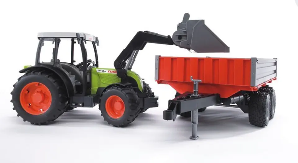 ⁨Traktor Claas Nectis 267F z ładowarką i przyczepą 02112 BRUDER⁩ at Wasserman.eu