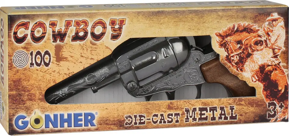 ⁨Metal cowboy revolver⁩ at Wasserman.eu