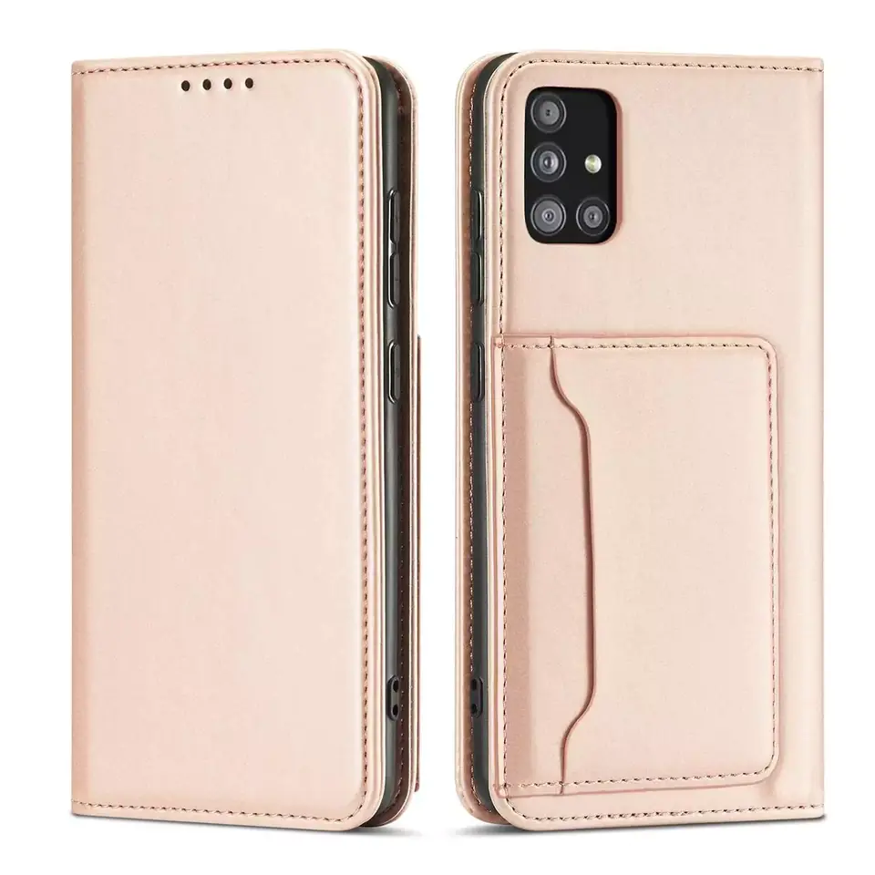 ⁨Magnet Card Case Case for Xiaomi Redmi Note 11 Pro Card Wallet Case Card Stand Pink⁩ at Wasserman.eu