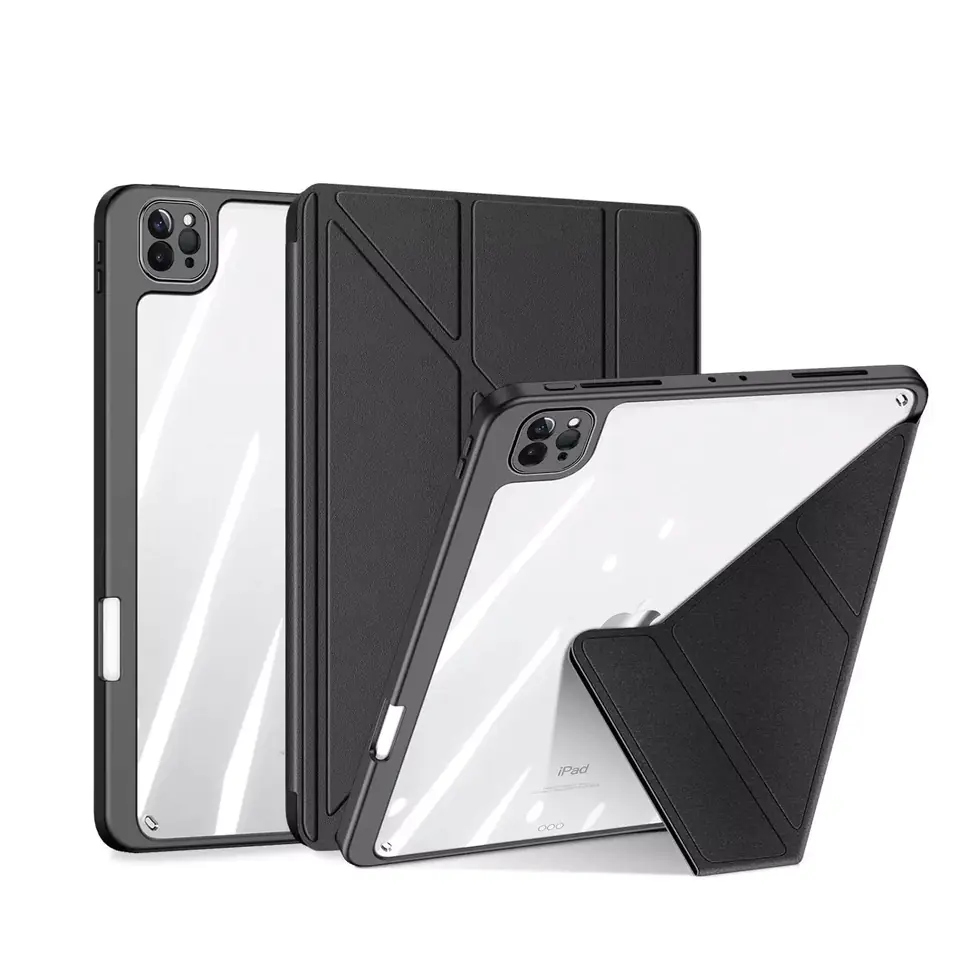 ⁨Dux Ducis Magi etui do iPad Pro 11'' 2021 / 2020 / 2018 / iPad Air (4. generacji) pokrowiec smart cover z podstawką i schowkiem na Apple Pencil czarny⁩ w sklepie Wasserman.eu