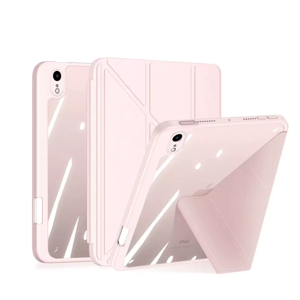 ⁨Dux Ducis Magi etui do iPad mini 2021 pokrowiec smart cover z podstawką i schowkiem na Apple Pencil różowy⁩ w sklepie Wasserman.eu