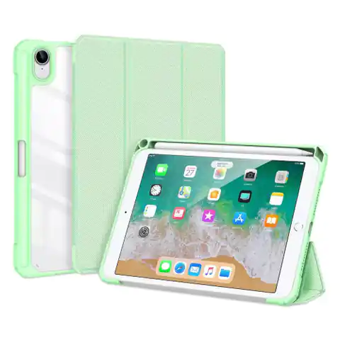 ⁨Dux Ducis Toby Armored Smart Case Flip Case for iPad mini 2021 with Apple Pencil Holder green⁩ at Wasserman.eu