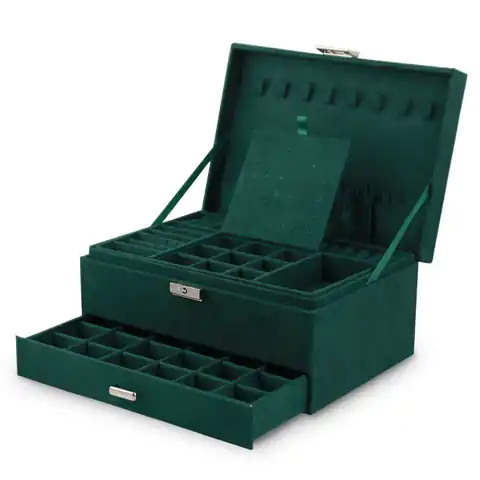 ⁨Jewelry Box Case Case Organizer Bottle Green Box PD119⁩ at Wasserman.eu