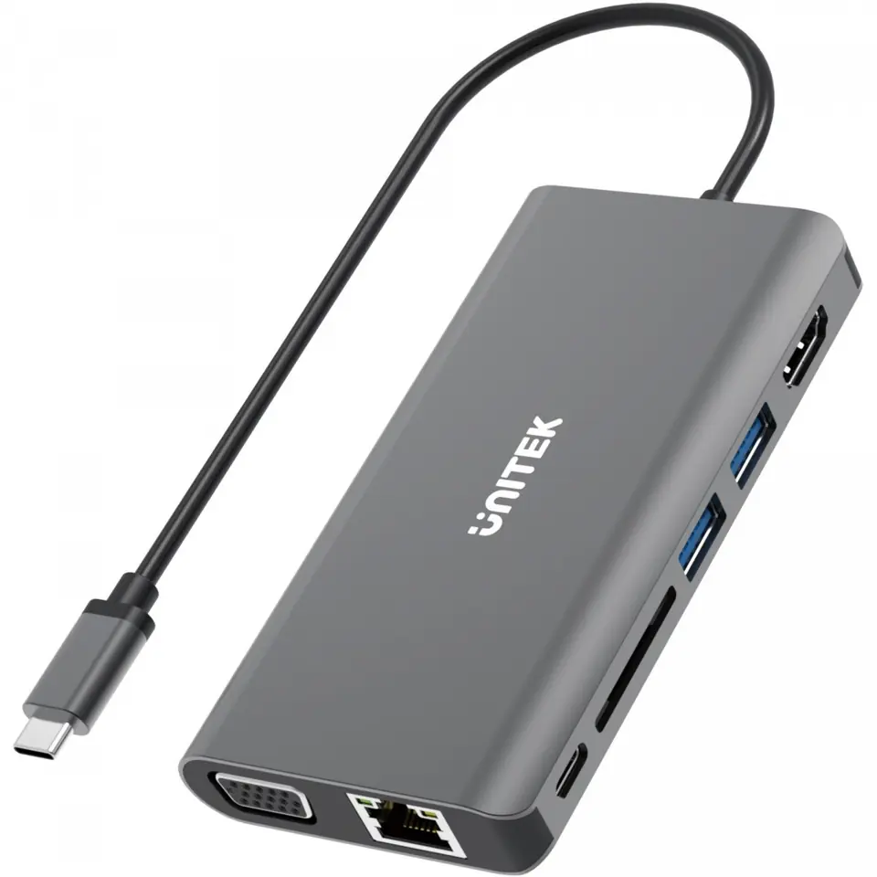 HUB 8-IN-1 USB3.1 Type-C PD 100W; D1019A at Wasserman.eu