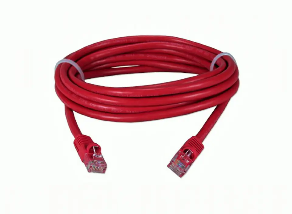 ⁨Patch cord cat.5e flooded casing 5M red⁩ at Wasserman.eu