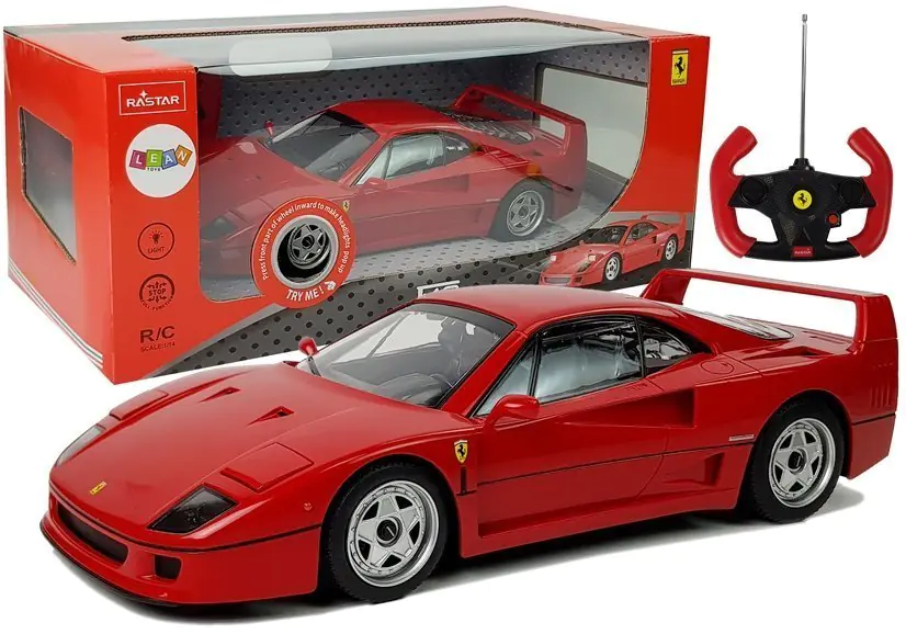 ⁨Auto Ferrari F40 Zdalnie Sterowany R/C 1:14 Czerwony 27 Mhz⁩ w sklepie Wasserman.eu
