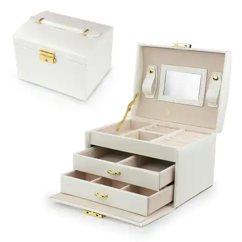 ⁨ECarla Jewelry Case - cream 1pc⁩ at Wasserman.eu
