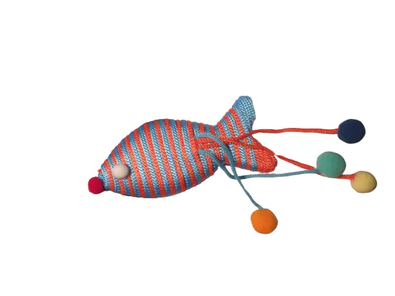 ⁨POP PETS Cat toy, braided fish, 14cm [50041]⁩ at Wasserman.eu