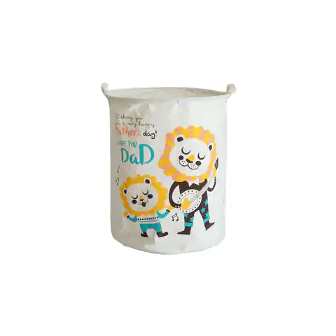 ⁨Toy container basket, laundry bag LIONS 35x45 cm OR2WZ123⁩ at Wasserman.eu
