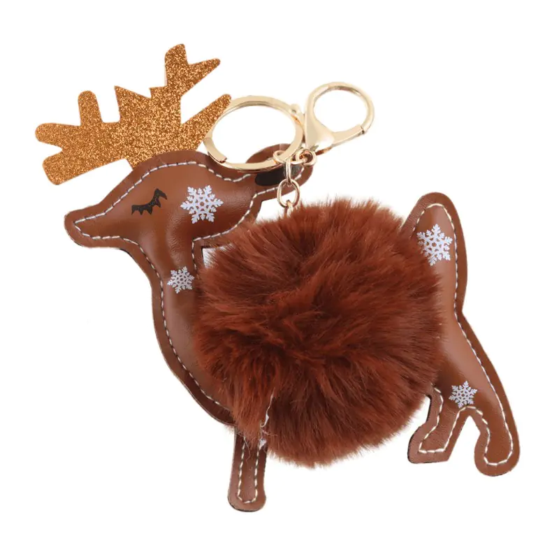 ⁨Key ring with tag - Reindeer large with can 1pc⁩ at Wasserman.eu