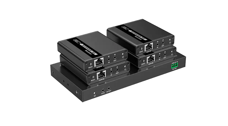 ⁨1/4 HDMI splitter via LAN Spacetronik SPH-RL24⁩ at Wasserman.eu