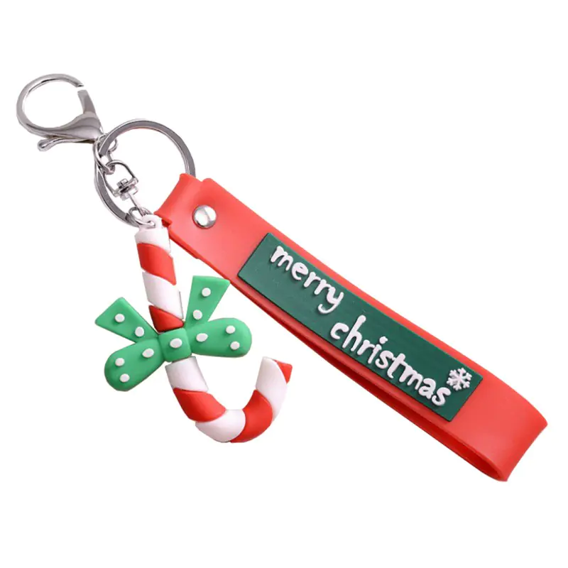 ⁨ECarla Key ring with tag - Santa Claus cane 1pc⁩ at Wasserman.eu