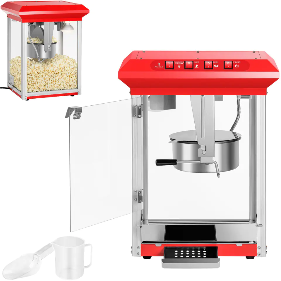 ⁨Professional Efficient Popcorn Machine 1325W Royal Catering RCPR-1325⁩ at Wasserman.eu