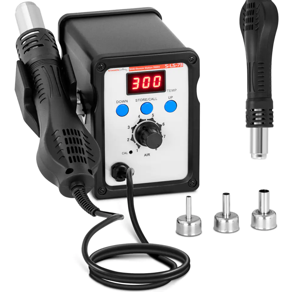 ⁨Digital Soldering Station SMD LED Hot Air Flask 100-500C 700W⁩ at Wasserman.eu