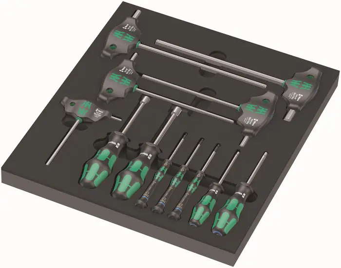 ⁨FOAM INSERT WITH SCREWDRIVERS FOR SCREWS AND SCREWS SET1, 12CZ,⁩ at Wasserman.eu