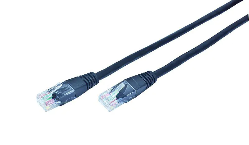 ⁨GEMBIRD F/FTP Cat5e 1 m Black 1 Patchcord⁩ at Wasserman.eu