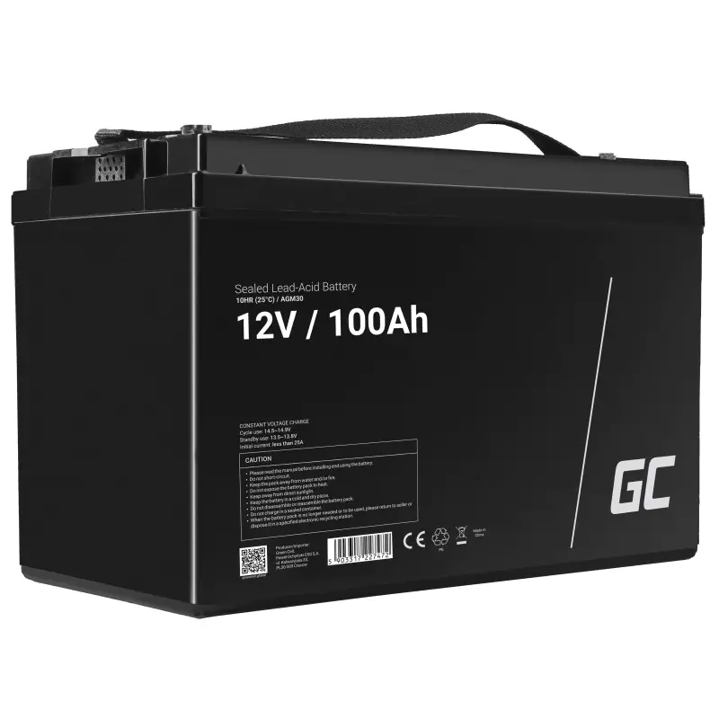 ⁨Battery AGM VRLA 12V 100A⁩ at Wasserman.eu