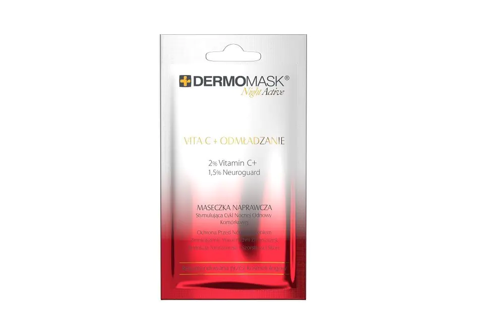 ⁨L'BIOTICA Dermomask Night Active Face Repair Mask - Vita C + Rejuvenation 12ml⁩ at Wasserman.eu