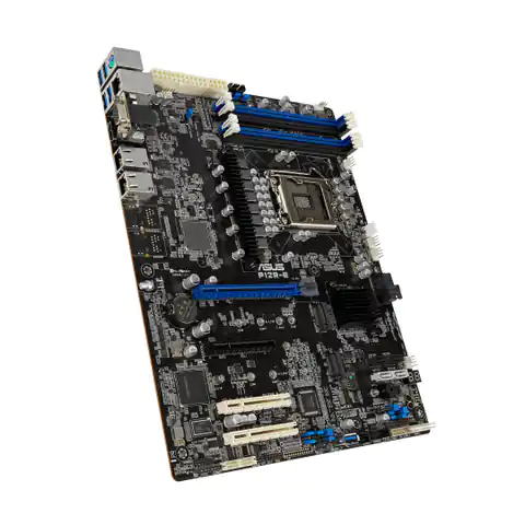 ⁨Płyta Serwerowa ASUS P12R-E LGA-1200, C256, 4DIMM, 1*PCIe x16 slot, 3*PCIe x8 slots, 2*M2, 2 x Intel® I210AT + 1 x Mgmt LAN, ATX⁩ w sklepie Wasserman.eu