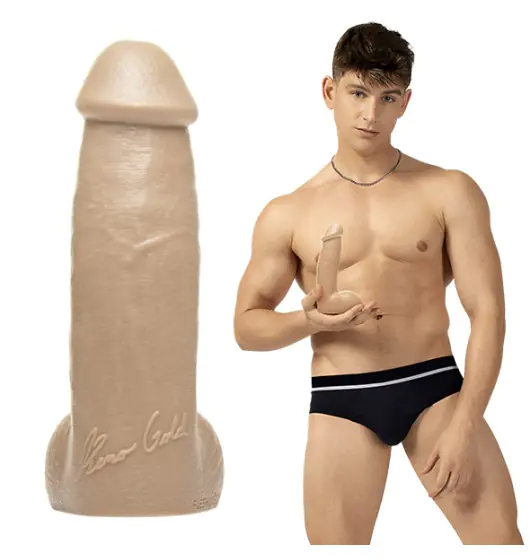 ⁨Fleshjack Boys Reno Gold Dildo⁩ w sklepie Wasserman.eu