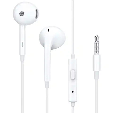 ⁨Original OPPO MH156 Stereo Earbuds Jack 3.5mm White⁩ at Wasserman.eu