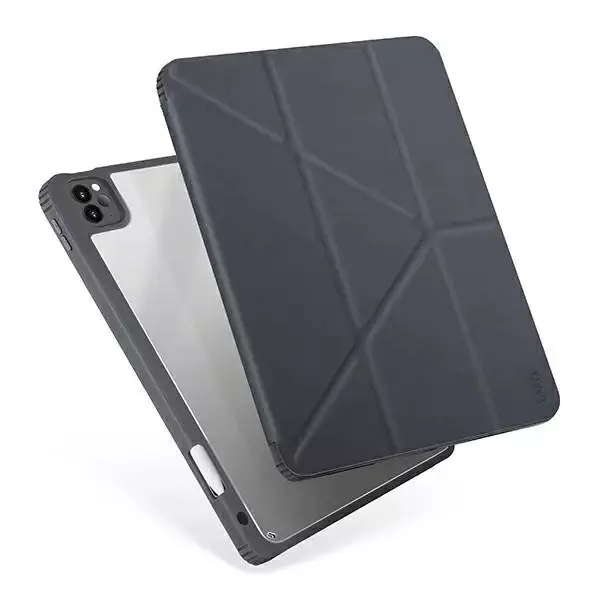 ⁨UNIQ etui Moven iPad Pro 11" (2021/2020) Antimicrobial szary/charcoal grey⁩ w sklepie Wasserman.eu
