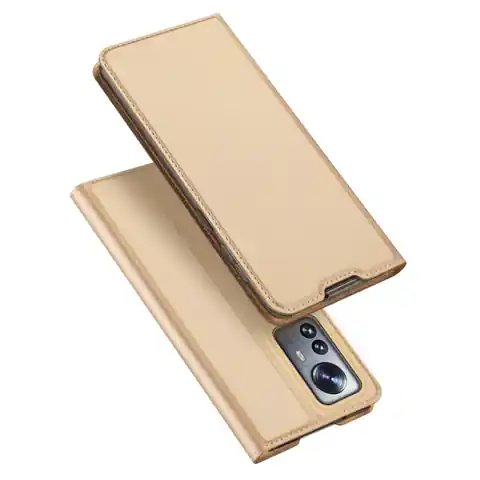 ⁨Dux Ducis Skin Pro holster case with flip Xiaomi 12 Pro gold⁩ at Wasserman.eu