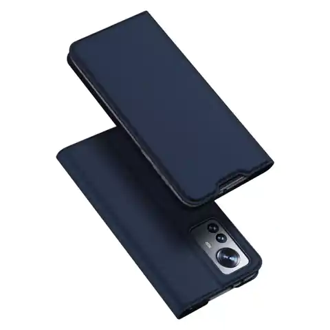 ⁨Dux Ducis Skin Pro kabura etui pokrowiec z klapką Xiaomi 12 Pro niebieski⁩ w sklepie Wasserman.eu