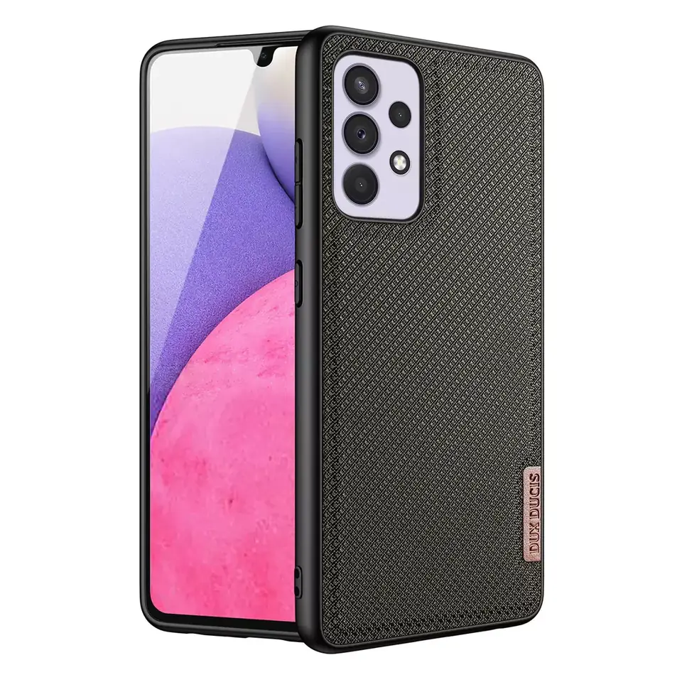 ⁨Dux Ducis Fino etui pokrowiec pokryty nylonowym materiałem Samsung Galaxy A33 5G zielony⁩ w sklepie Wasserman.eu