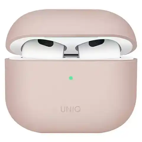 ⁨UNIQ Case Lino AirPods 3 gen. Silikon pink/rouge pink⁩ im Wasserman.eu