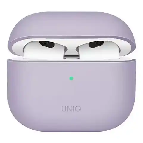 ⁨UNIQ Case Lino AirPods 3 gen. Silikon Lavendel/Lavendel⁩ im Wasserman.eu