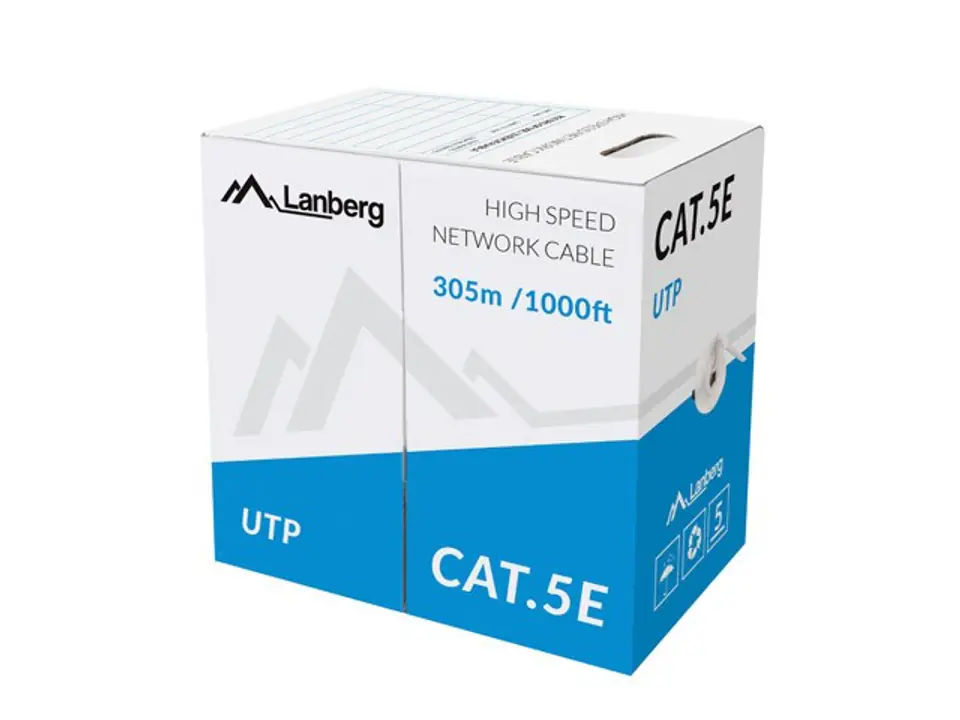 ⁨UTP Kat.5E CU cable 305 m grey wire⁩ at Wasserman.eu