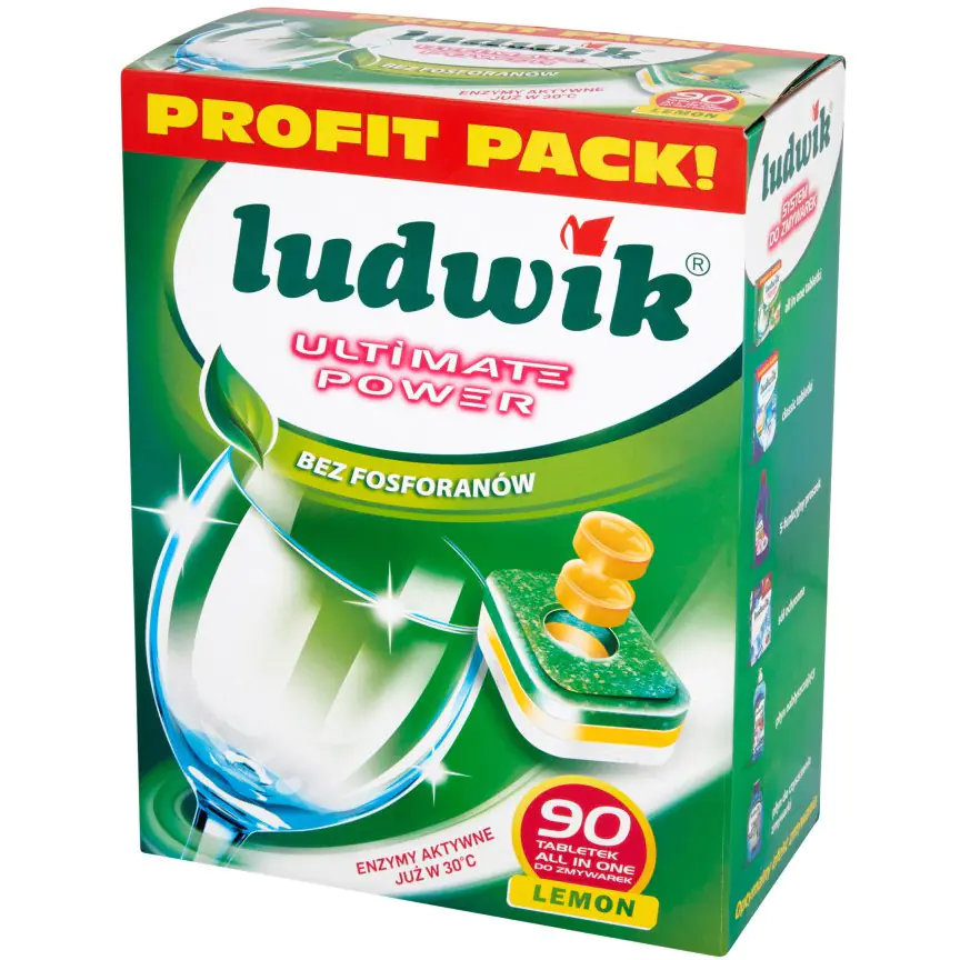 ⁨Dishwasher tablets LUDWIK(90 tablets) 211681 ALL in ONE Ultimate Power⁩ at Wasserman.eu