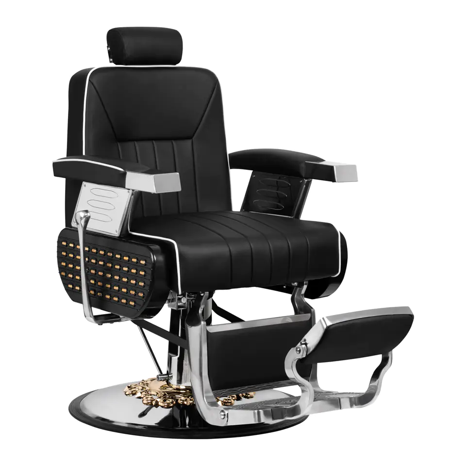 ⁨Gabbiano barber chair Livio black⁩ at Wasserman.eu