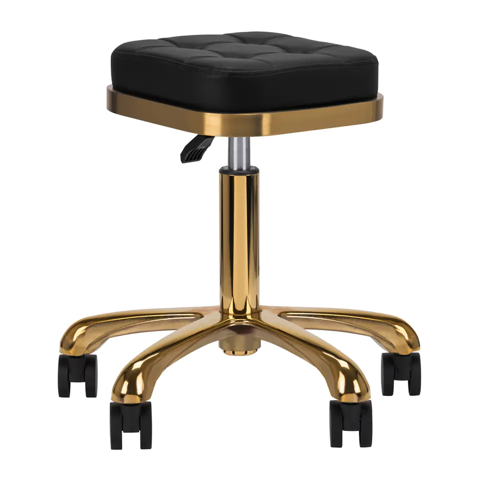 ⁨Cosmetic stool M-1645 black gold⁩ at Wasserman.eu