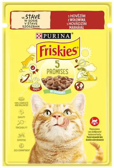 ⁨Friskies Wołowina saszetka 85g⁩ w sklepie Wasserman.eu