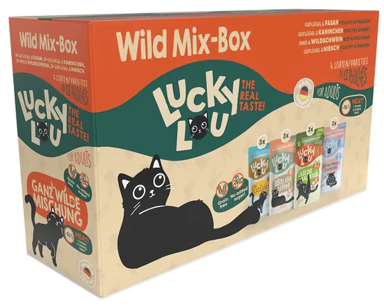 ⁨Lucky Lou Lifestage Adult Wild Mix-Box saszetki 12x125g⁩ w sklepie Wasserman.eu