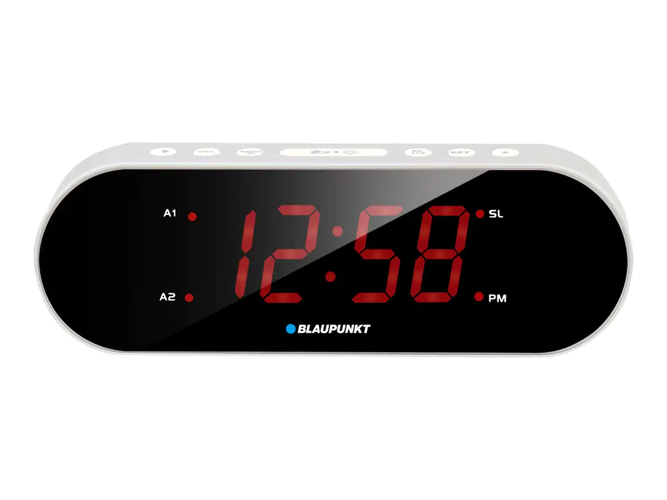 ⁨Blaupunkt CR6SL alarm clock Digital alarm clock Black, White⁩ at Wasserman.eu