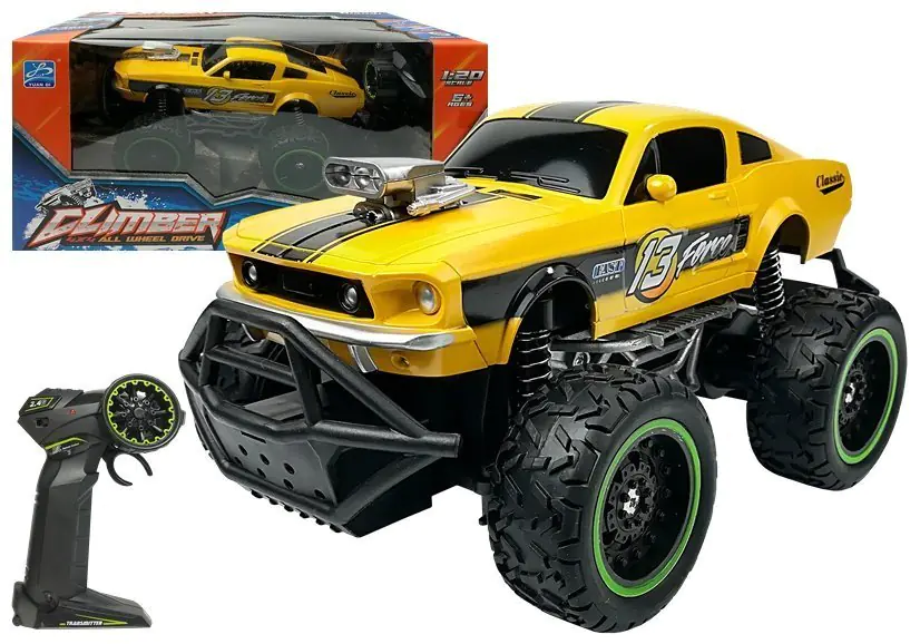 ⁨Auto Remote Control R/C 6.5 km/h High Wheels Yellow⁩ at Wasserman.eu