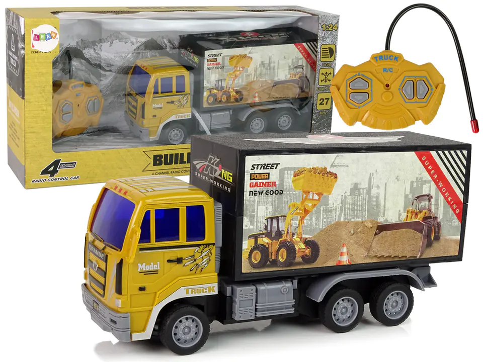 ⁨Remote Controlled Construction Truck 1:24 Yellow⁩ at Wasserman.eu