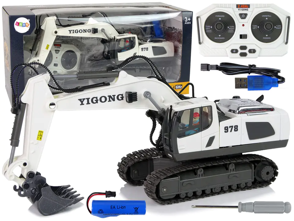 ⁨Excavator Remote Controlled Track Wheels 2.4 G Remote Control⁩ at Wasserman.eu