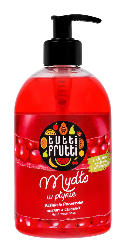 ⁨Farmona Tutti Frutti Mydło w płynie Wiśnia & Porzeczka  500ml⁩ w sklepie Wasserman.eu