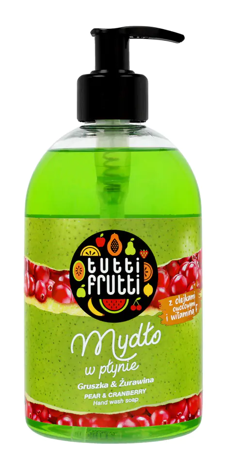 ⁨Farmona Tutti Frutti Mydło w płynie Gruszka & Żurawina  500ml⁩ w sklepie Wasserman.eu